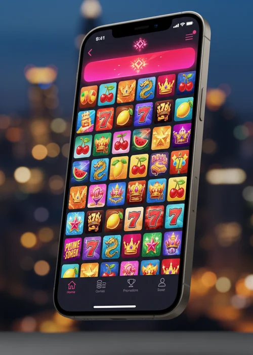 Interface de jeu dynamique de 123 Slots Casino avec des machines à sous colorées et un classement de tournoi en temps réel