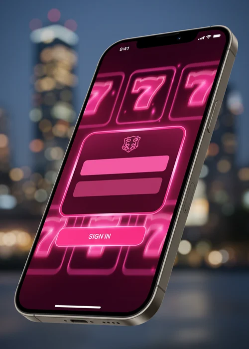 Capture d'écran de l'interface de connexion sécurisée de 123 Slots Casino sur un appareil mobile, affichant les champs d'e-mail et mot de passe.
